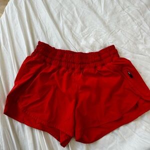 lululemon athletica Vibrant Red Women's Athletic Shorts